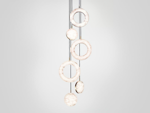 ROSA RING 6 - LED marble pendant lamp _ Marc Wood Studio